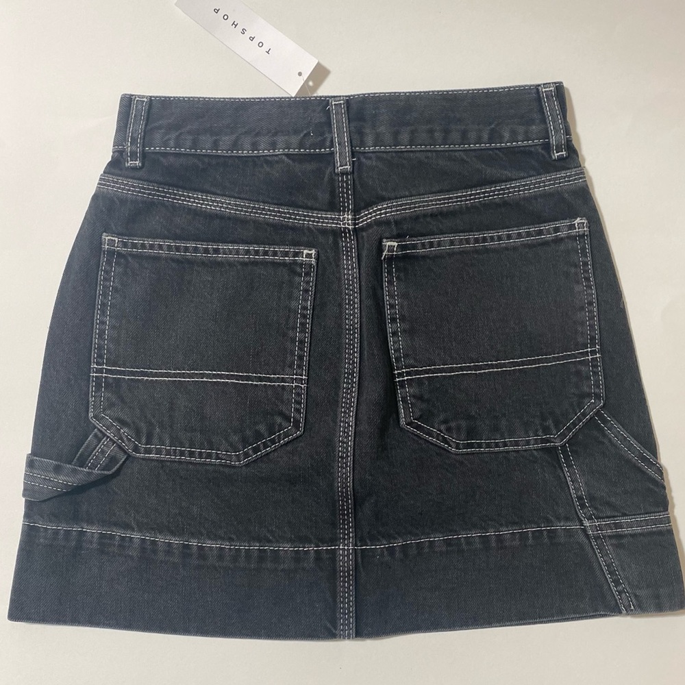 TOPSHOP Carpenter Denim miniskirt - Picture 4 of 10
